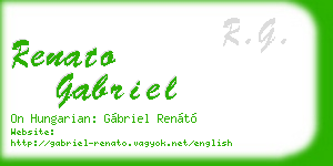 renato gabriel business card