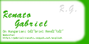 renato gabriel business card